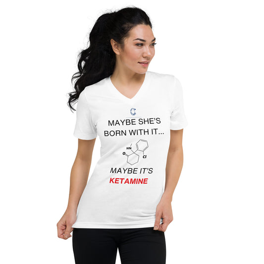 Anesthesia Maybe It's Ketamine Short Sleeve V-Neck T-Shirt