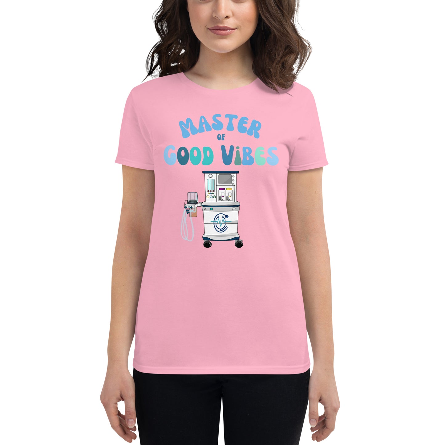 Anesthesia Good Vibes Women's Fashion Fit short sleeve t-shirt